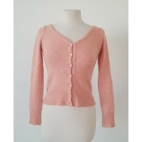 Divided Button Up Wool Long Sleeve Size 10 - Picture 1 of 5